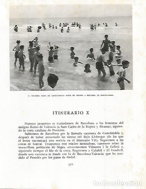 Otros art&iacute;culos de coleccionismo en papel: LAMINA 10647: Playa de Castelldefels - Josep Pla