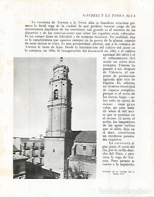 Otros art&iacute;culos de coleccionismo en papel: LAMINA 10680: Torre en Gandesa - Josep Pla