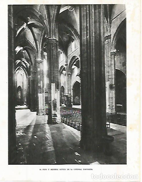 Otros art&iacute;culos de coleccionismo en papel: LAMINA 10670: Interior de la Catedral de Tortosa - Josep Pla
