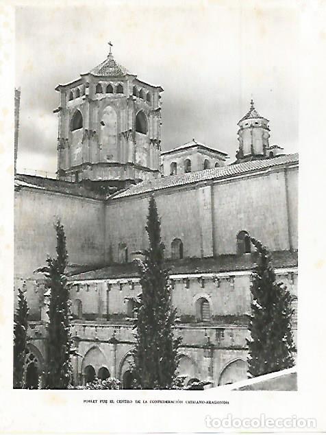 Otros art&iacute;culos de coleccionismo en papel: LAMINA 10636: Monasterio de Poblet - Josep Pla