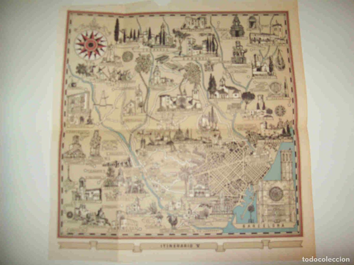 Otros art&iacute;culos de coleccionismo en papel: LAMINA 10698: Mapa del Itinerario V - Josep Pla
