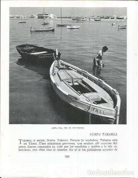 Otros art&iacute;culos de coleccionismo en papel: LAMINA 21993: Barcas en Santa Pola - Joan Fuster