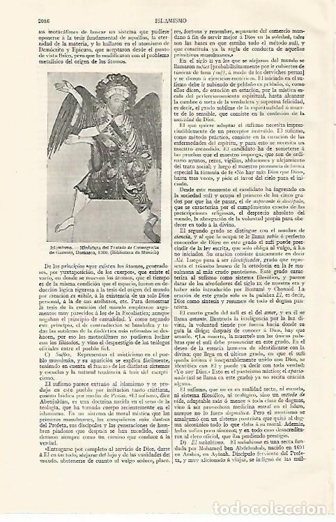 Otros art&iacute;culos de coleccionismo en papel: LAMINA ESPASA 20869: Miniatura del Tratado de Cosmografia de Gazwini de 1366 - Varios