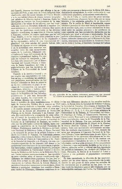 Otros art&iacute;culos de coleccionismo en papel: LAMINA ESPASA 21652: Ballet portugues de Maria Araiyo de Queroz - Varios