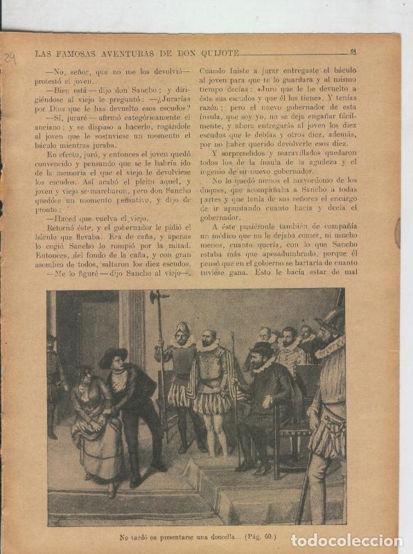 Otros art&iacute;culos de coleccionismo en papel: Las famosas aventuras de Don Quijote lamina 29 - Varios