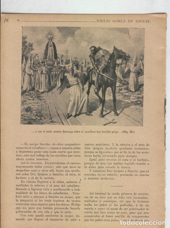 Otros art&iacute;culos de coleccionismo en papel: Las famosas aventuras de Don Quijote lamina 14 - Varios