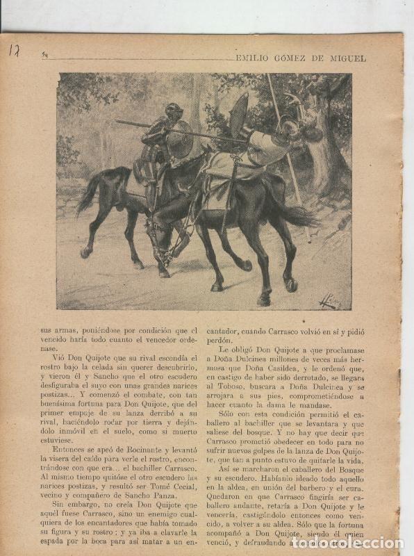 Otros art&iacute;culos de coleccionismo en papel: Las famosas aventuras de Don Quijote lamina 17 - Varios