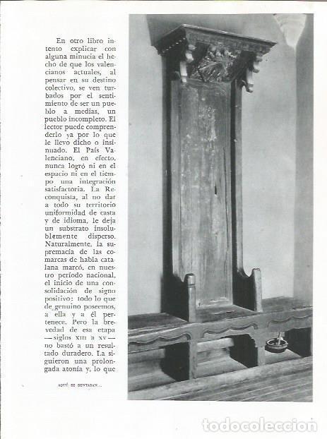 Otros art&iacute;culos de coleccionismo en papel: LAMINA 21784: Silla medieval - Joan Fuster