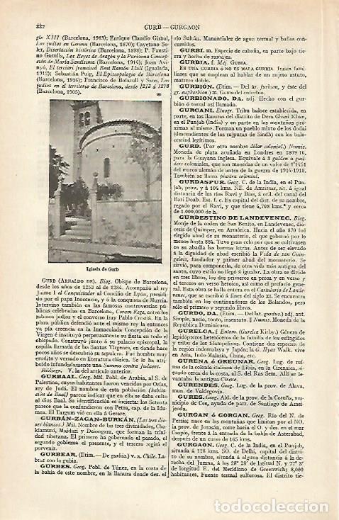 Otros art&iacute;culos de coleccionismo en papel: LAMINA ESPASA 21508: Iglesia de Gurb Barcelona - Varios