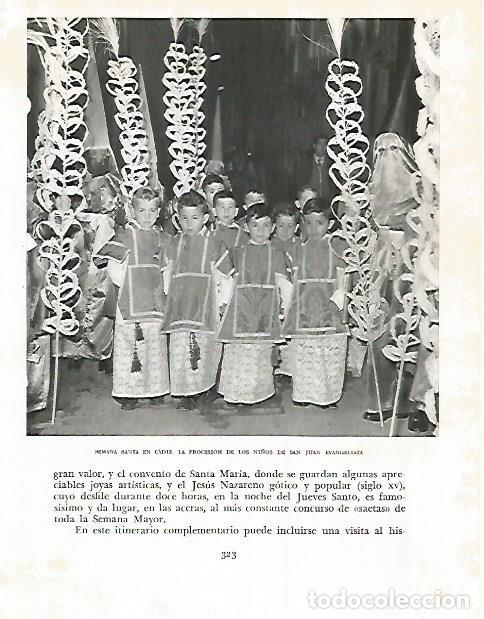 Otros art&iacute;culos de coleccionismo en papel: LAMINA 10830: Semana Santa en Cadiz - Jose Maria Peman. Fotografias de Ramon Dimas