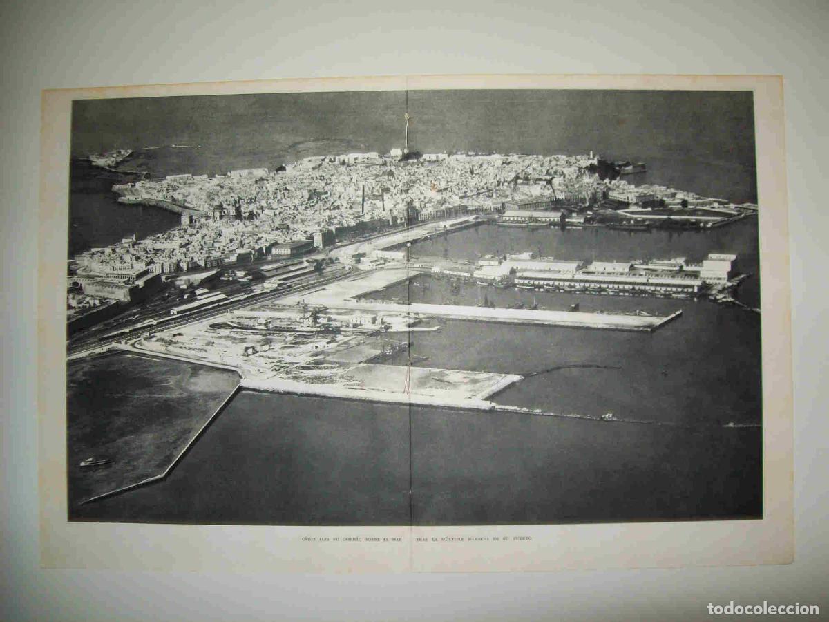 Sammelleidenschaft Andere Papierartikel: LAMINA 10821: Vista de Cadiz - Jose Maria Peman. Fotografias de Ramon Dimas