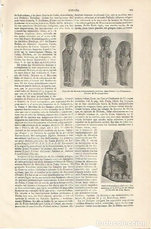 Otros art&iacute;culos de coleccionismo en papel: LAMINA ESPASA 10247: Exvotos de bronce de Despe&ntilde;aperros - Varios