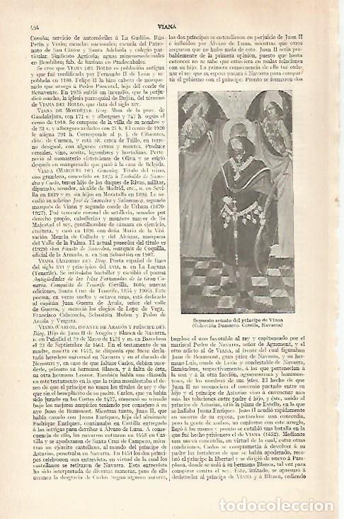 Otros art&iacute;culos de coleccionismo en papel: LAMINA ESPASA 28885: Retrato del Principe de Viana - Varios