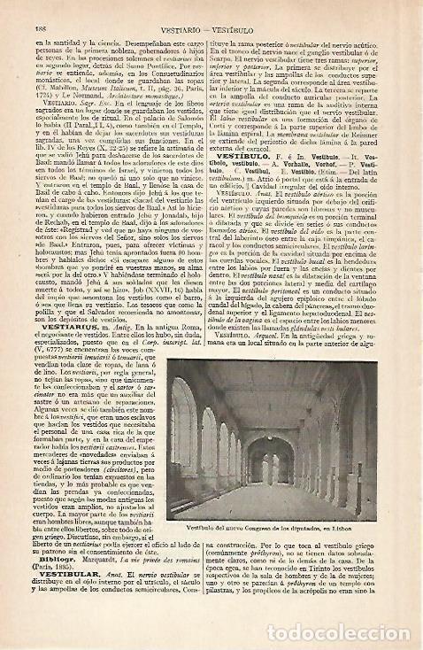 Otros art&iacute;culos de coleccionismo en papel: LAMINA ESPASA 28862: Congreso de Diputados en Lisboa - Varios