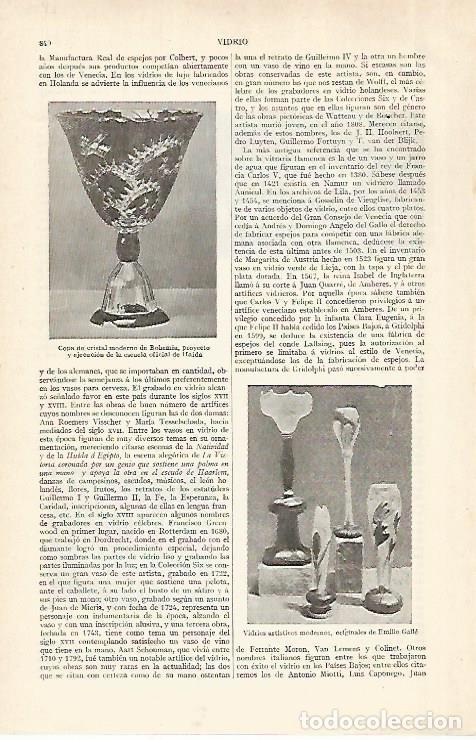 Otros art&iacute;culos de coleccionismo en papel: LAMINA ESPASA 28961: Copa de cristal de Bohemia - Varios