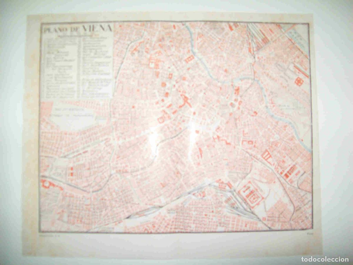 Otros art&iacute;culos de coleccionismo en papel: LAMINA ESPASA 28966: Plano de Viena - Varios