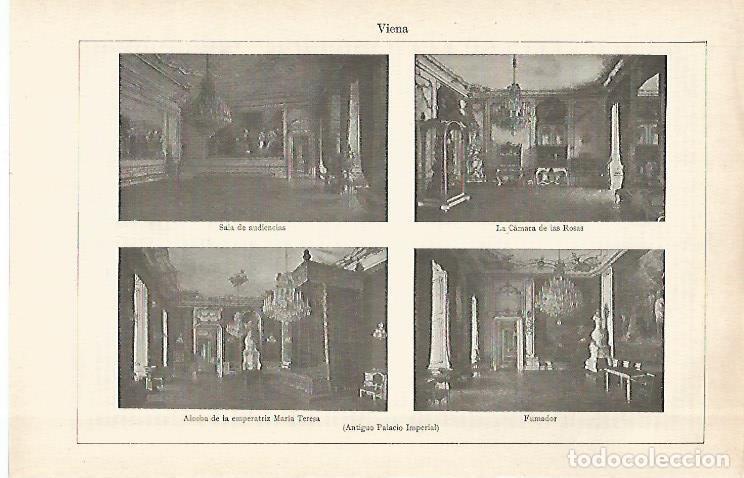 Otros art&iacute;culos de coleccionismo en papel: LAMINA ESPASA 28971: Antiguo Palacio Imperial de Viena - Varios