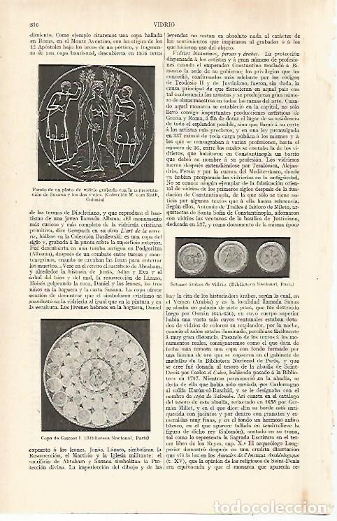 Otros art&iacute;culos de coleccionismo en papel: LAMINA ESPASA 28958: Fondo de plato de vidrio - Varios