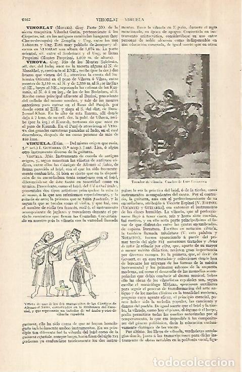 Otros art&iacute;culos de coleccionismo en papel: LAMINA ESPASA 28998: Tocador de viuela por Luis Casanova - Varios