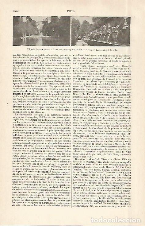 Otros art&iacute;culos de coleccionismo en papel: LAMINA ESPASA 29038: Villa del Este en Tivoli - Varios