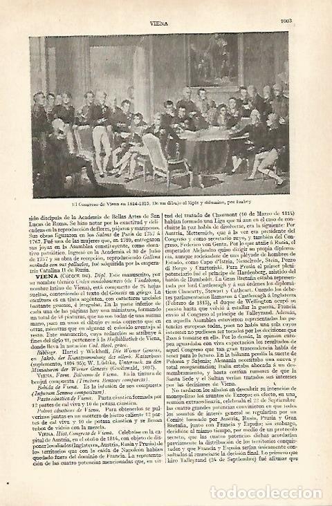 Otros art&iacute;culos de coleccionismo en papel: LAMINA ESPASA 28965: El Congreso de Viena por Isabey - Varios