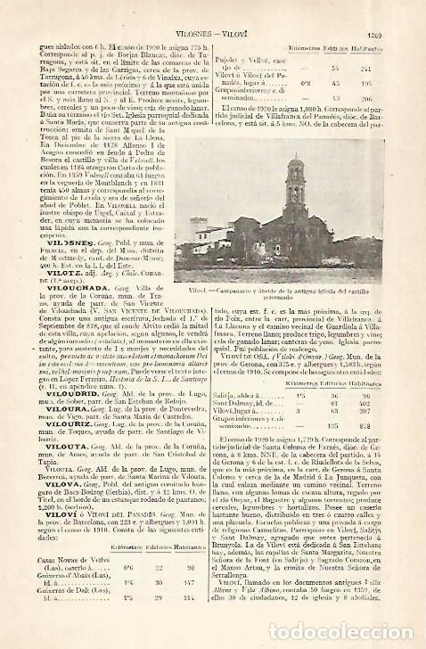 Otros art&iacute;culos de coleccionismo en papel: LAMINA ESPASA 29035: Iglesia del castillo de Vilovi del Penedes Barcelona - Varios
