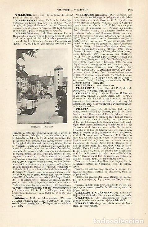 Otros art&iacute;culos de coleccionismo en papel: LAMINA ESPASA 29137: Calle de Villingen Alemania - Varios