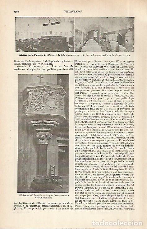 Otros art&iacute;culos de coleccionismo en papel: LAMINA ESPASA 29063: Pulpito del exconvento de San Francisco en Vilafranca del Penedes Barcelona - V