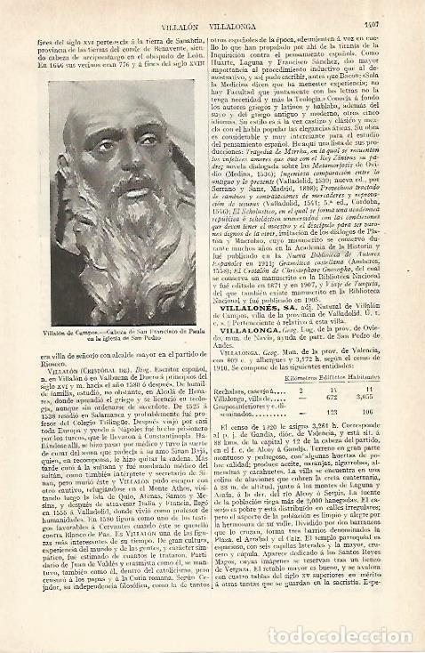 Otros art&iacute;culos de coleccionismo en papel: LAMINA ESPASA 29079: Cabeza de San Francisco de Paula en la iglesia de Villalon de Campos Valldolid