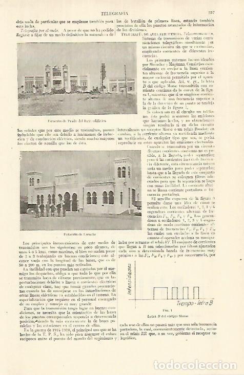 Otros art&iacute;culos de coleccionismo en papel: LAMINA ESPASA 29236: Edificios de Prado del Rey y estacion de Larache Marruecos - Varios