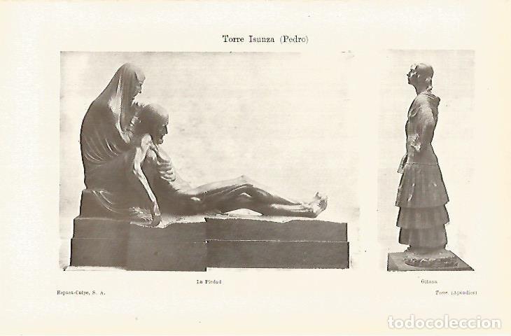 Otros art&iacute;culos de coleccionismo en papel: LAMINA ESPASA 29222: La Piedad y Gitana por Pedro Torre Isunza - Varios