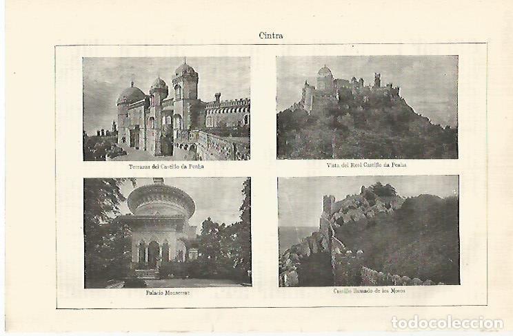 Otros art&iacute;culos de coleccionismo en papel: LAMINA ESPASA 29290: Vistas de Sintra Portugal - Varios