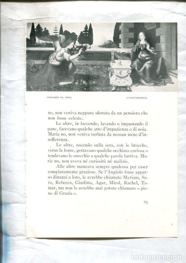 Otros art&iacute;culos de coleccionismo en papel: LEI racconti della vita di Maria: Lamina 30: L,annunziazione por Leonardo da Vinci -