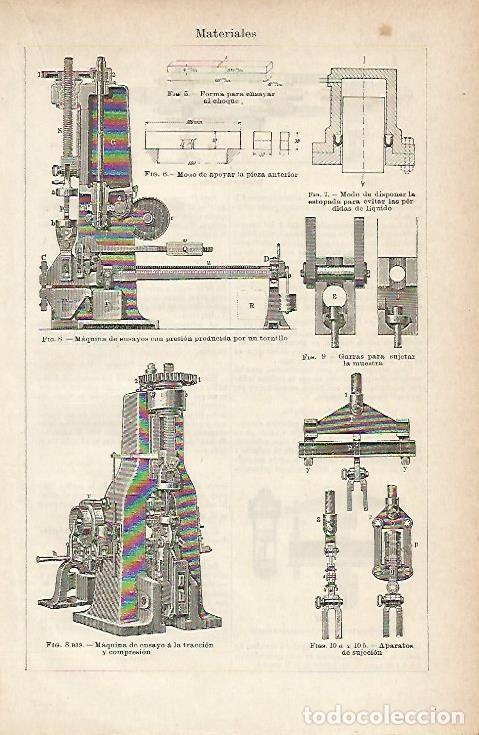 Otros art&iacute;culos de coleccionismo en papel: LAMINA ESPASA 1183: Maquinas para elaborar materiales - Varios Autores