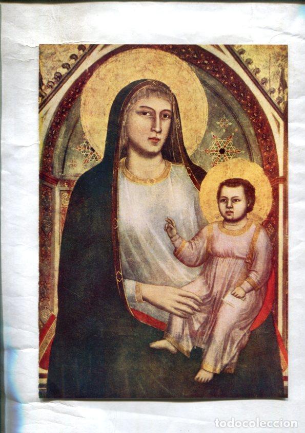 Otros art&iacute;culos de coleccionismo en papel: LEI racconti della vita di Maria: Lamina 50: Madonna in trono por Giotto -