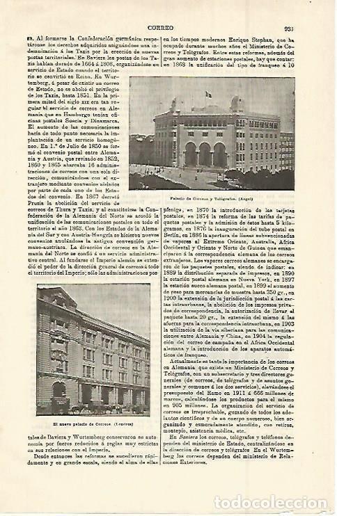 Otros art&iacute;culos de coleccionismo en papel: LAMINA ESPASA 15051: Palacio de Correos de Argel - Varios