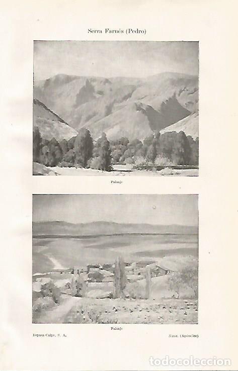 Otros art&iacute;culos de coleccionismo en papel: LAMINA ESPASA 14108: Paisaje por Pedro Serra Farnes - Varios