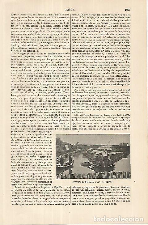 Otros art&iacute;culos de coleccionismo en papel: LAMINA ESPASA 18102: Estacion de pesca en Italia - Varios