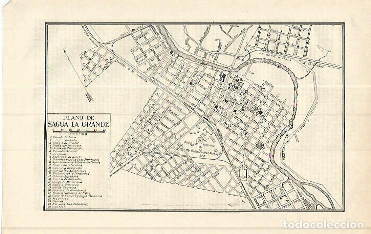 Otros art&iacute;culos de coleccionismo en papel: LAMINA ESPASA 17145: Plano de Sagua la Grande - Varios