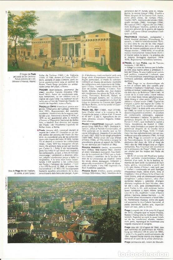 Otros art&iacute;culos de coleccionismo en papel: LAMINA 24512: Vista de Praga y el Museo del Prado - VVAA