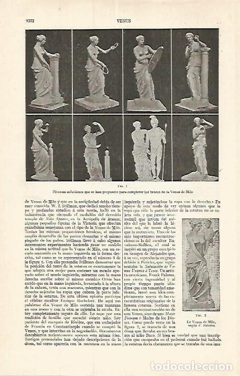 Otros art&iacute;culos de coleccionismo en papel: LAMINA ESPASA 17529: Soluciones para completar la Venus de Milo - Varios