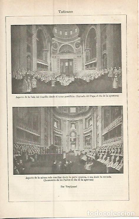 Otros art&iacute;culos de coleccionismo en papel: LAMINA ESPASA 17357: Sala del Concilio por Vespignani - Varios