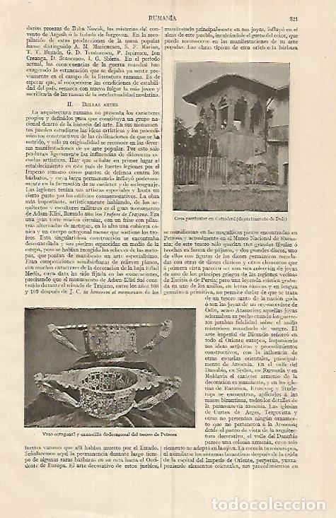 Otros art&iacute;culos de coleccionismo en papel: LAMINA ESPASA 19356: Casa particular en Cotsofeni Rumania - Varios
