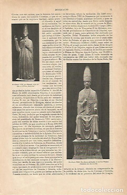 Otros art&iacute;culos de coleccionismo en papel: LAMINA ESPASA 11783: Bonifacio VIII - Varios