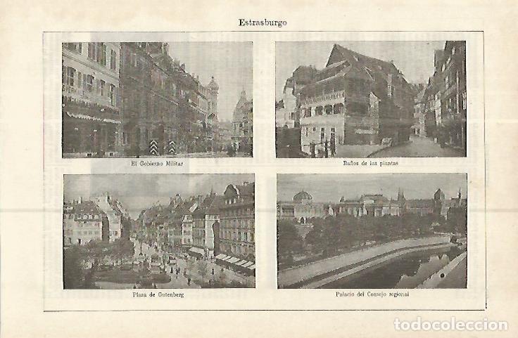Otros art&iacute;culos de coleccionismo en papel: LAMINA ESPASA 16389: Estrasburgo - Varios