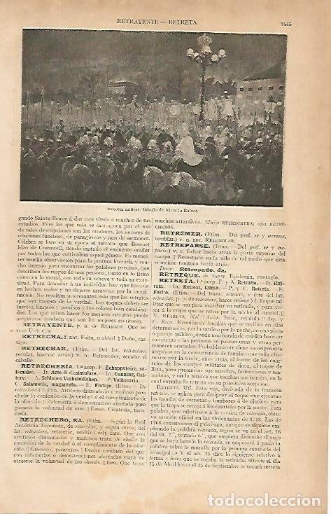 Otros art&iacute;culos de coleccionismo en papel: LAMINA ESPASA 1057: Retreta militar dibujo de R. Balaca - Varios Autores