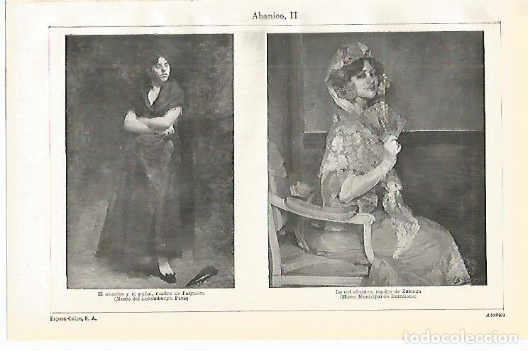 Otros art&iacute;culos de coleccionismo en papel: LAMINA De ESPASA 0041: Abanico II - Varios autores