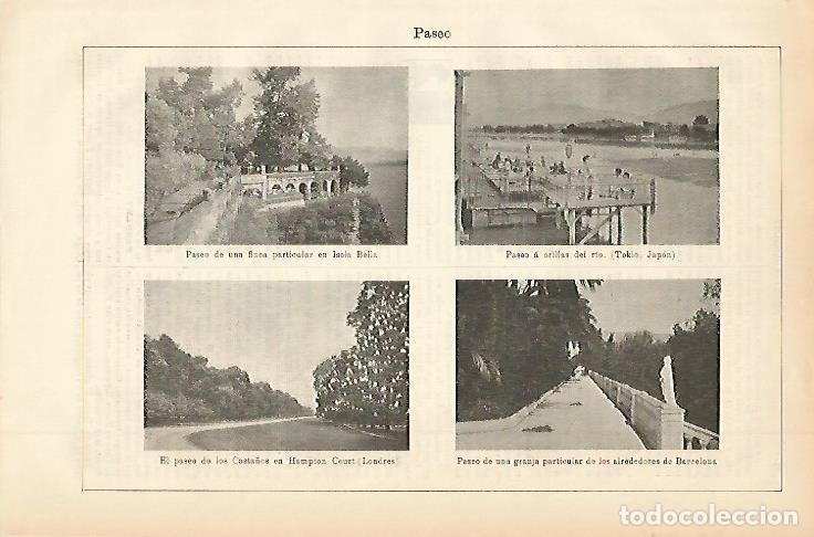 Otros art&iacute;culos de coleccionismo en papel: LAMINA ESPASA 002324: Paseos del mundo - Varios Autores