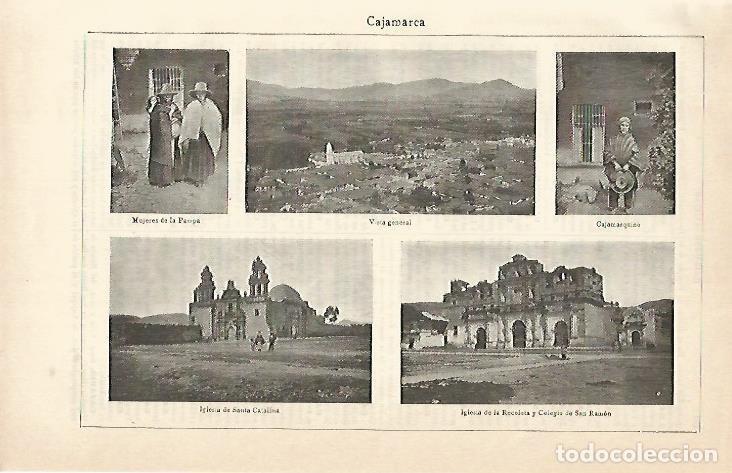 Otros art&iacute;culos de coleccionismo en papel: LAMINA De ESPASA 00150: Cajamarca Peru - Varios autores