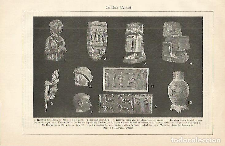 Otros art&iacute;culos de coleccionismo en papel: LAMINA De ESPASA 00161: Arte caldeo II - Varios autores